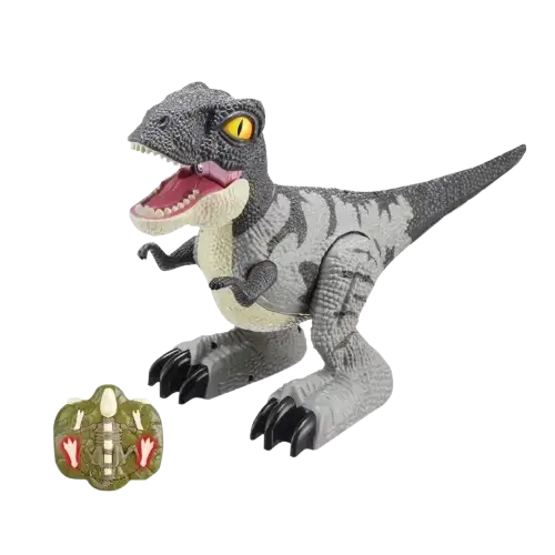 DINOSAURIO ROBOT A CONTROL REMOTO EFECTO HUMO 33x18x31cm - imagen 1