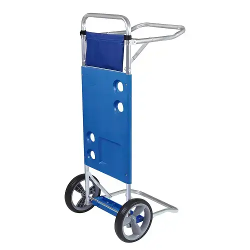 CARRITO DE PLAYA ALUMINIO MOR AZUL O NEGRO HASTA 15kg 105x50x45cm - imagen 2