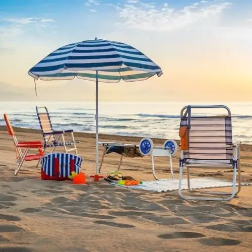 CARRITO DE PLAYA ALUMINIO MOR AZUL O NEGRO HASTA 15kg 105x50x45cm - imagen 4