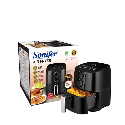 Freidora de aire eléctrica Sonifer SF-1011 4,2 L, 1400 W, temperatura ajustable y temporizador