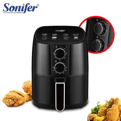 Freidora de aire eléctrica Sonifer SF-1011 4,2 L, 1400 W, temperatura ajustable y temporizador - imagen 3