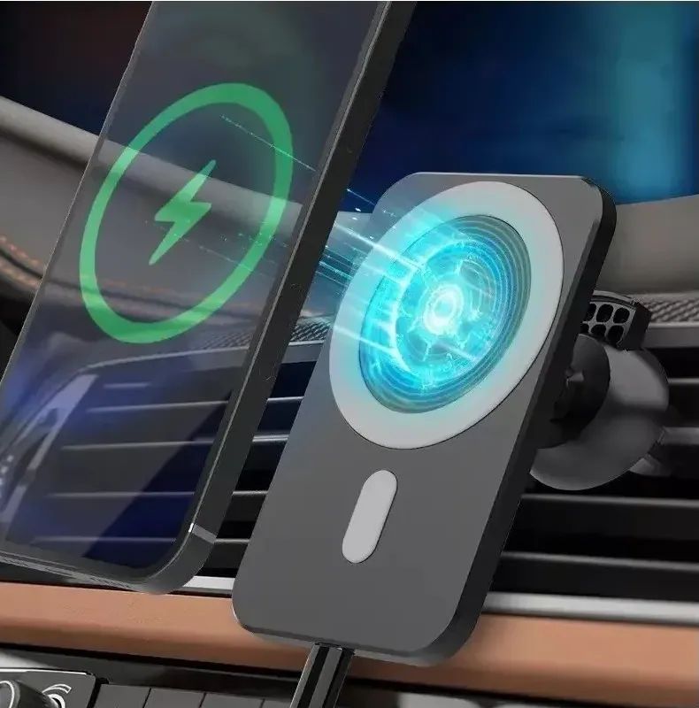 Cargador Magnetico Inalámbrico Auto Para iPhone  - imagen 2
