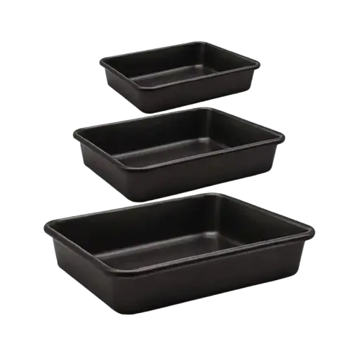 Set 3 Asaderas para Horno 32×22×5cm, 37.5×25.5×5.5cm y 42.5×28.5×5.5cm