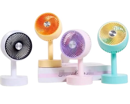 Ventilador portátil colores pastel recargable USB