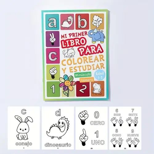 LIBRO INFANTIL PARA COLOREAR 64 PÁGINAS PAPEL A4 28.5x20.5cm - imagen 2