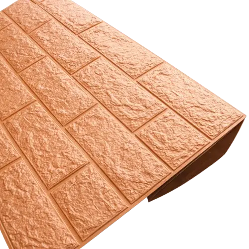 Placa adhesiva 3D color cobre 70x77cm - CAJA DE 150 UNIDADES - imagen 2