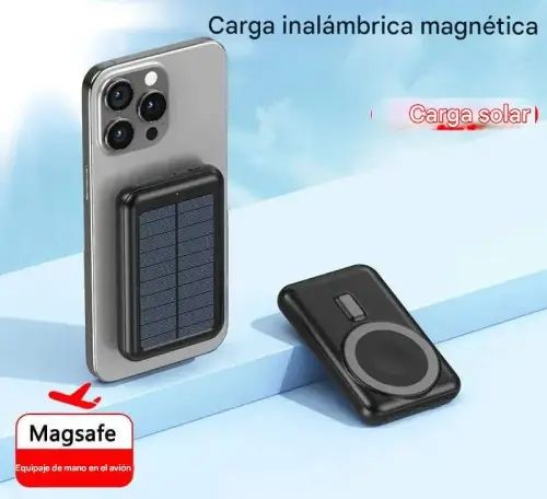 POWER BANK INALÁMBRICO SOLAR 5V TREQA 10000mAh - imagen 3