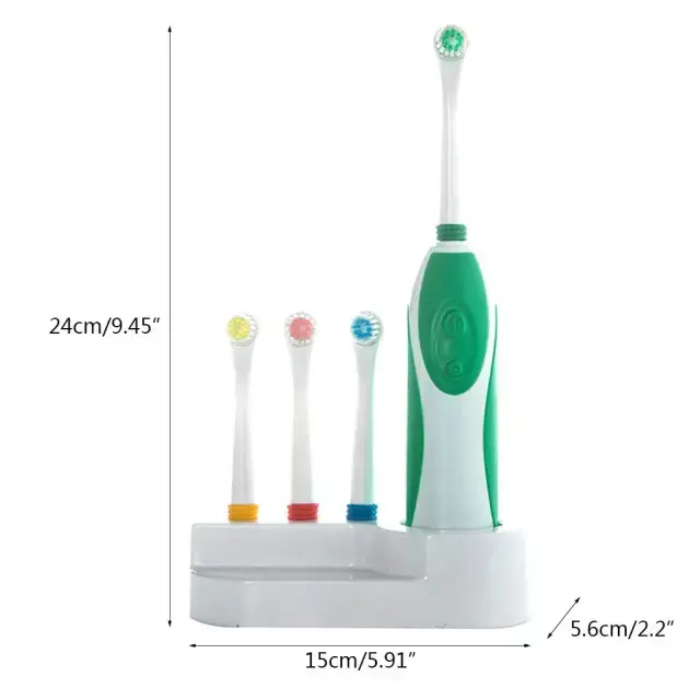 Cepillo De Dientes Electrico 360 Grados con Base y Repuestos - imagen 3
