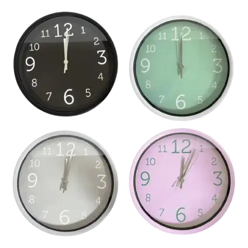 Reloj de Pared Decorativo Varios Colores