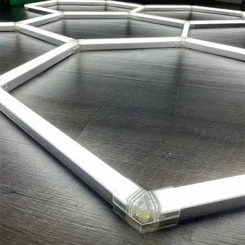 MÓDULO LED HEXAGONAL 2 PANELES BLANCO FRÍO ABS 77W 1.2x0.6mts - imagen 2