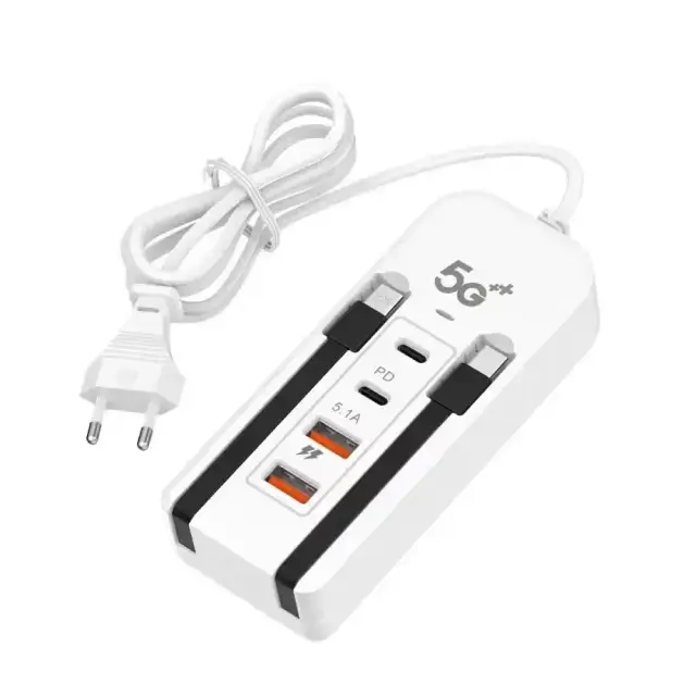 Cargador Multicontacto USB 66W PD tipo C - imagen 1