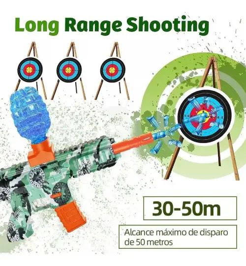 PISTOLA HIDROGEL Y DARDOS 1000mAh 7.4V 37x27cm - imagen 2