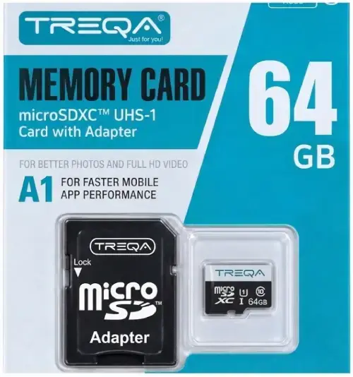 MEMORIA microSD TREQA c/ADAPTADOR 64GB - imagen 1
