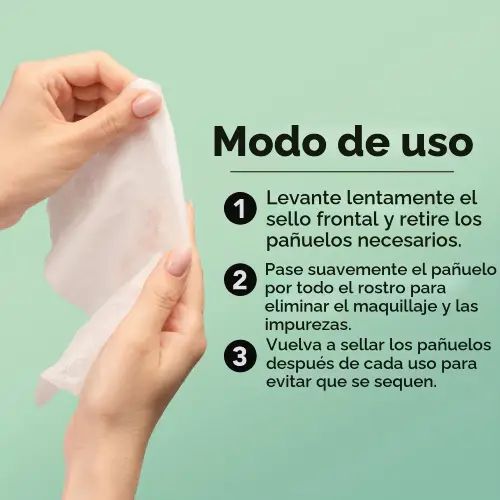 TOALLITAS DESMAQUILLANTE MIA HUAN GIRL ALOE VERA --- 30 UNIDADES - imagen 2