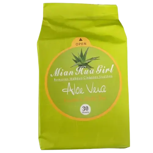 TOALLITAS DESMAQUILLANTE MIA HUAN GIRL ALOE VERA --- 30 UNIDADES - imagen 1