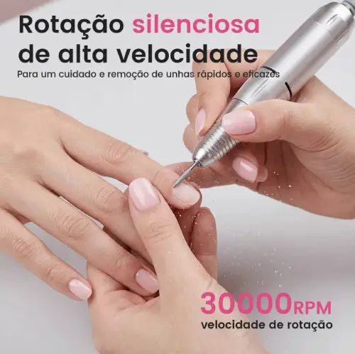 SET TORNO MANICURA Y PEDICURA DISPLAY LCD 2 COLORES ACCESORIOS 220V 35W 14x7x3.5cm - imagen 2