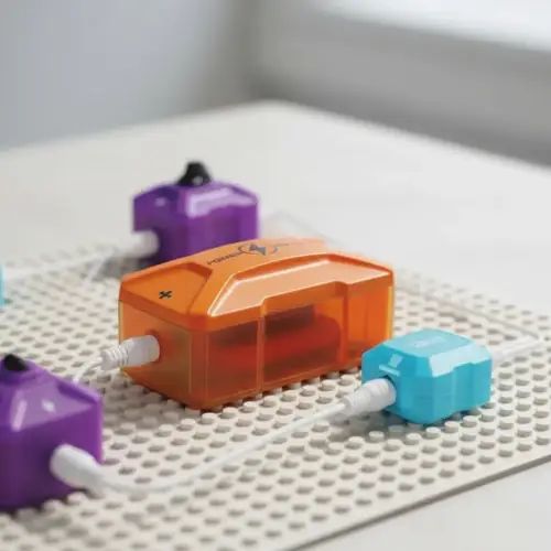 JUEGO DE CIENCIA EDUCATIVO CONEXIÓN EN SERIE Y PARALELO Y DISEÑO MODULAR INTERACTIVO 25.5x14cm - imagen 4