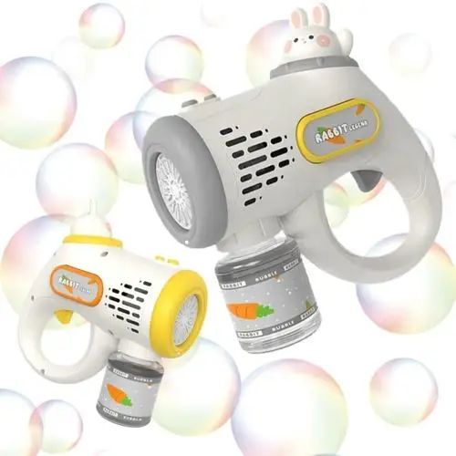 PISTOLA DE BURBUJAS AUTOMÁTICA LUZ LED ABS 18x16.5cm - imagen 3