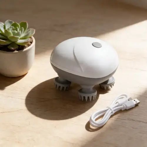 MASAJEADOR ELÉCTRICO CUERO CABELLUDO RECARGABLE USB - imagen 4