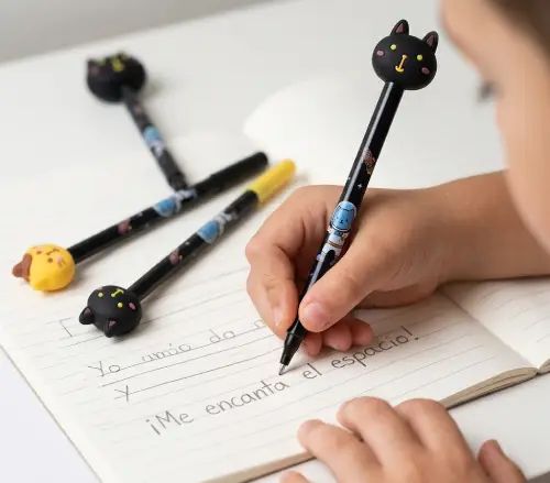Set 3 Lápices Dream Space Kawaii con Gomas - imagen 2