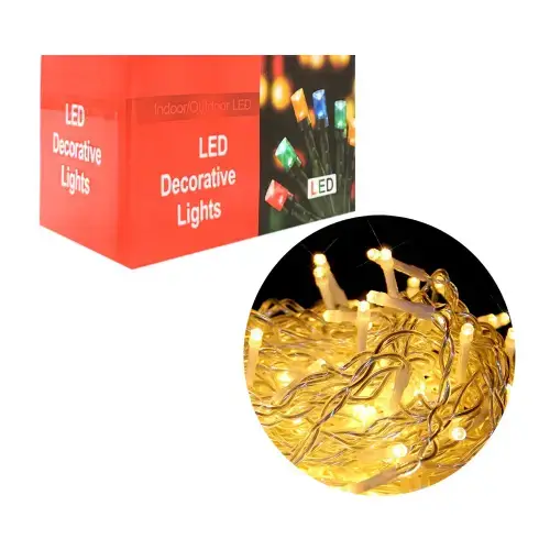 Luces decorativas luz blanca calida 100 LED/220v - imagen 1