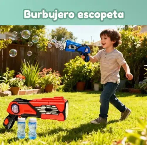 PISTOLA DE BURBUJAS AUTOMÁTICA 32x15x6.5cm - imagen 5