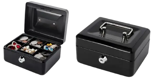CAJA DE SEGURIDAD Metal + ABS 15x12x8cm