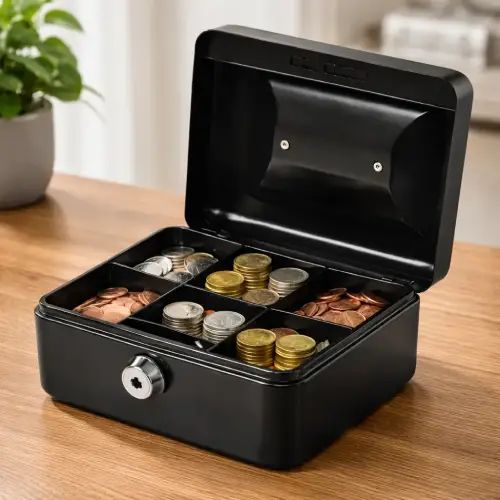 CAJA DE SEGURIDAD Metal + ABS 15x12x8cm - imagen 2