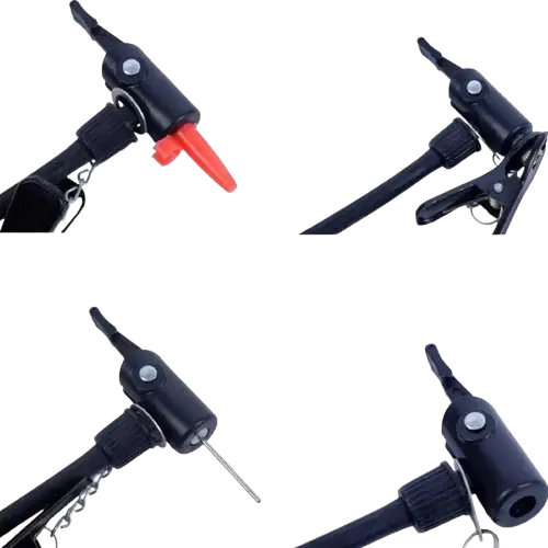 Inflador metálico 30cm con agarre para bicicleta - imagen 2