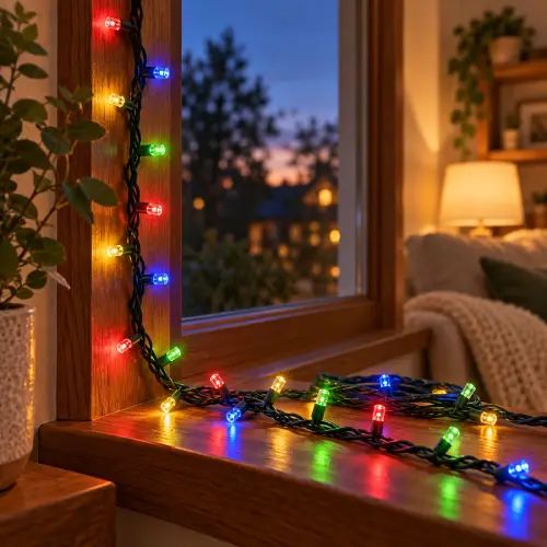 LUCES MULTICOLOR x100 HILO 10mts c/ENCHUFE - imagen 3