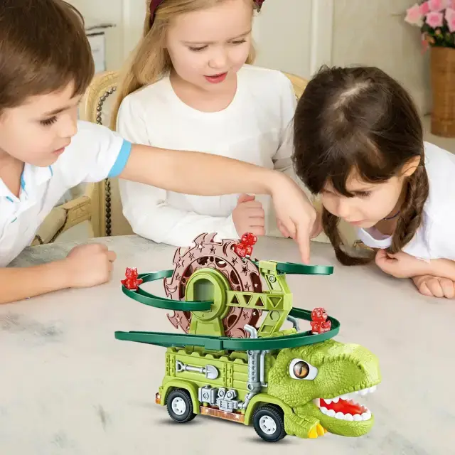 Camión Monstruo de Dinosaurio con Pista de Acción - imagen 2