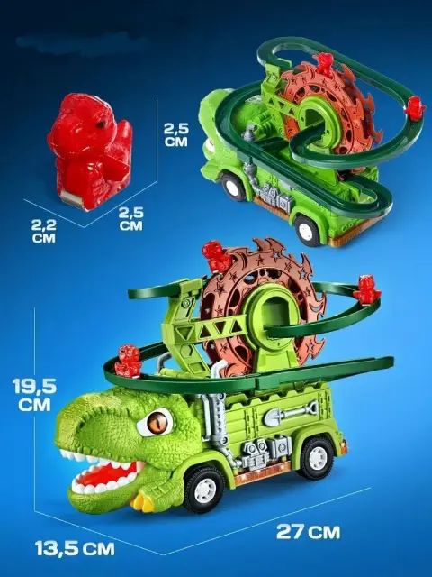Camión Monstruo de Dinosaurio con Pista de Acción - imagen 3