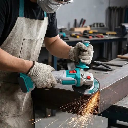 AMOLADORA INALÁMBRICA 4½" 42V 10.000RPM S/CARBONES C/CARGADOR, MALETÍN Y 2 BATERÍAS 2.5Ah 1280W INDUSTRIAL - imagen 3