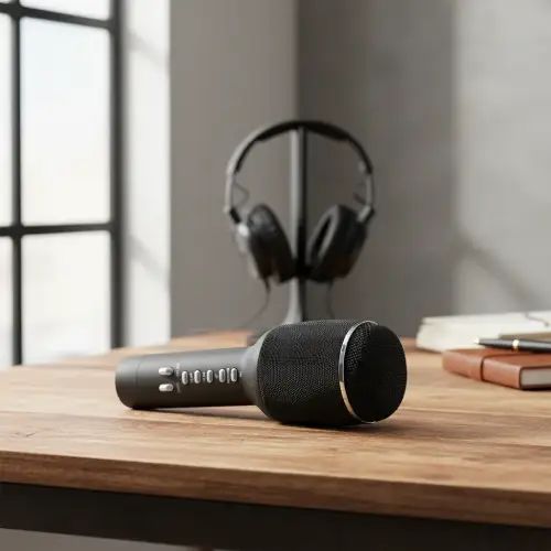 MICRÓFONO INALÁMBRICO PARA KARAOKE CON ALTAVOZ 1200mAh 5W - imagen 2