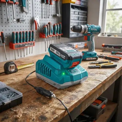 CARGADOR RÁPIDO 2A 12-24V PARA BATERÍAS LITIO-ION 20V INDUSTRIAL - imagen 3
