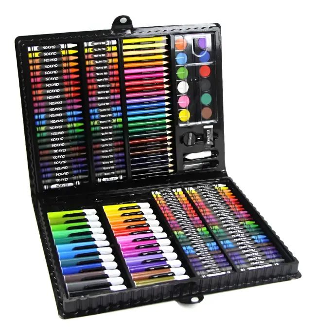 Set De Arte Dibujo Pinturas Kit 168 Piezas Maletín Infantil - imagen 2