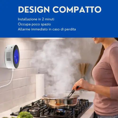 DETECTOR DE GAS WI-FI CON APP TUYA 10×10×3,5cm - imagen 3