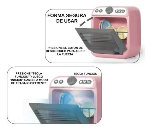 LAVAVAJILLAS JUGUETE INFANTIL LUCES SONIDO 22x13cm - imagen 2