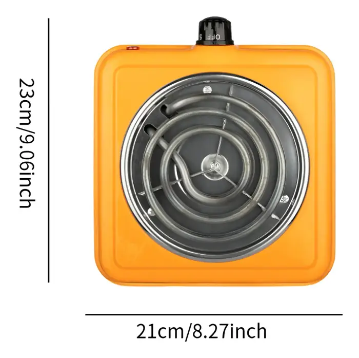 Anafe Eléctrico Raf Naranja - imagen 2