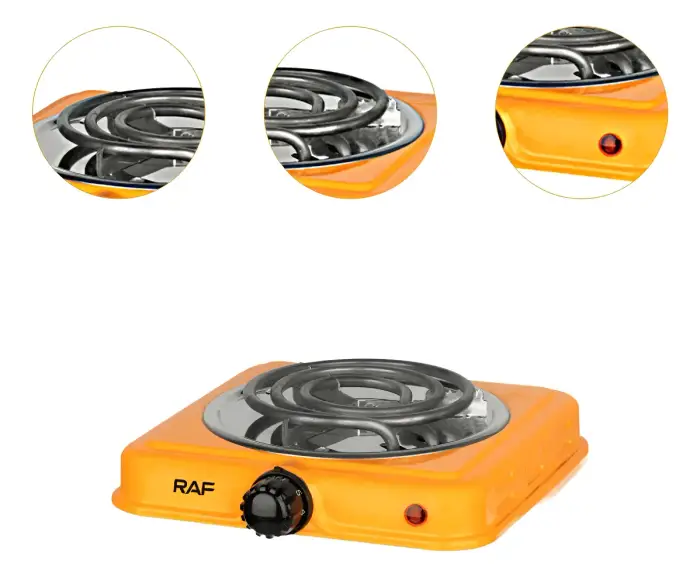 Anafe Eléctrico Raf Naranja - imagen 3