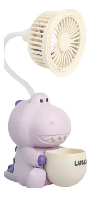 Mini Ventilador Portátil Recargable USB Portalapices y Saca Puntas 