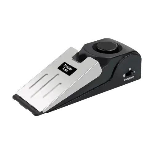 ALARMA INALÁMBRICA PARA PUERTA A BATERÍA Hierro + ABS 14x4.5x3.2cm