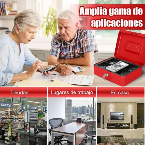 CAJA DE SEGURIDAD Metal + ABS 25x18x9cm - imagen 2