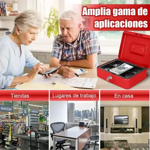 CAJA DE SEGURIDAD Metal + ABS 25x18x9cm - imagen 2