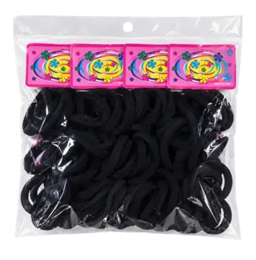 GOMITAS DE PELO NEGRAS --- 72 UNIDADES - imagen 1