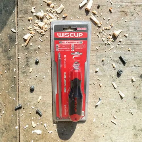 Destornillador Intercambiable PRO WISEUP Rojo y Negro - imagen 2
