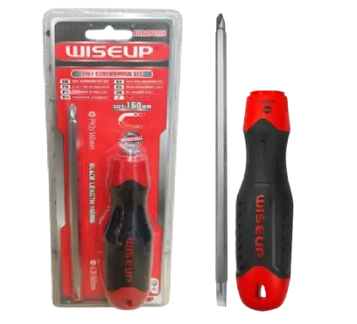 Destornillador Intercambiable PRO WISEUP Rojo y Negro