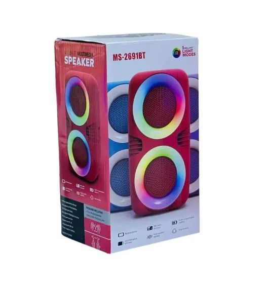Altavoz Parlante Bluetooth Portátil Doble de 3 Pulgadas con Control Remoto - imagen 2