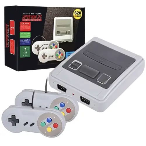 Consola Retro 620 Juegos 8 Bits 2 Joysticks AV Plug & Play