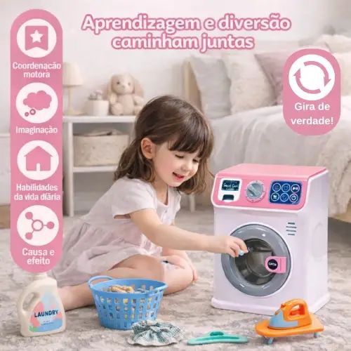 LAVARROPAS JUGUETE INFANTIL LUCES SONIDO 21.5x16.5cm - imagen 4